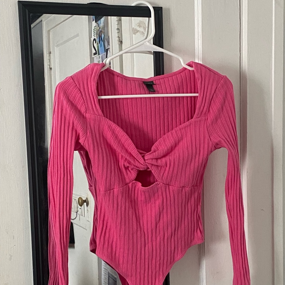 Pink long sleeve top